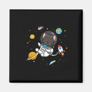 Íman Astronauta Francês para Bulldog