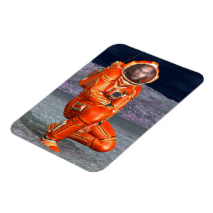 Íman Astronauta Mars Space Explorer no Planeta de Alien