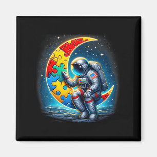 Íman Astronauta Moon Bylloon Autismo Consciência Autist