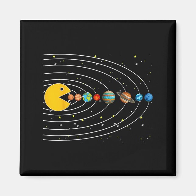 Íman Astronautas Divertidos do Sistema Solar Vídeo do E (Frente)