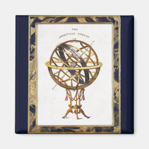 Íman Astronomia Vintage, Esfera Artificial ou Armilion