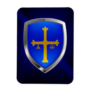 Íman Astúrias Emblema Metálico