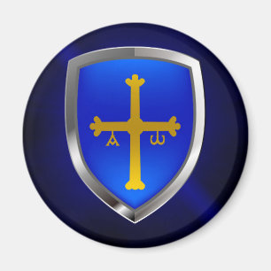 Íman Astúrias Emblema Metálico