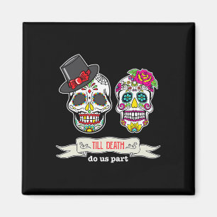 Íman Até à morte Câncer Caveira Noiva & Groom