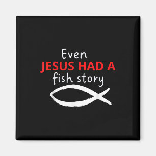 Íman Até Jesus Tinha Uma História de Peixe Cristão Pesc