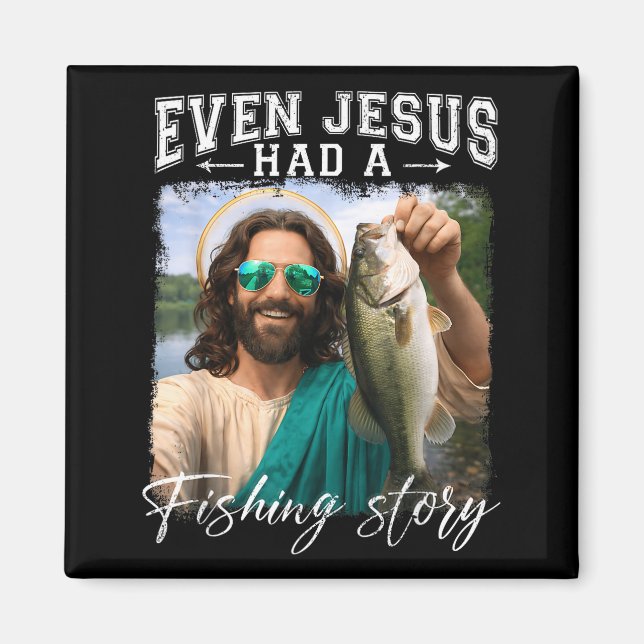 Íman Até Jesus tinha uma história de pesca funnyfishing (Frente)