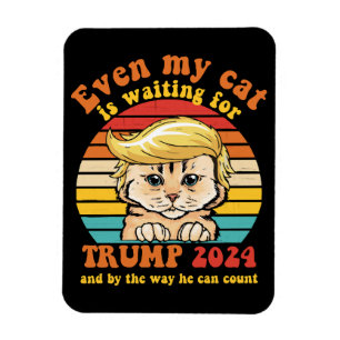 Íman Até Meu Gato Está Esperando pela Roupa Trump 2024