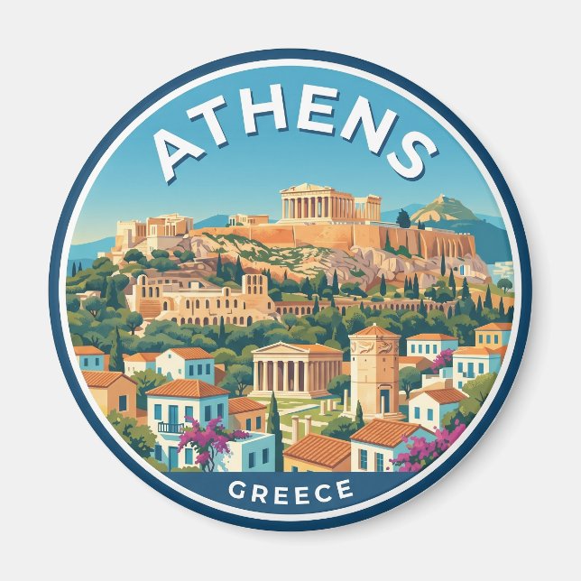 Íman Atenas Grécia (Frente)