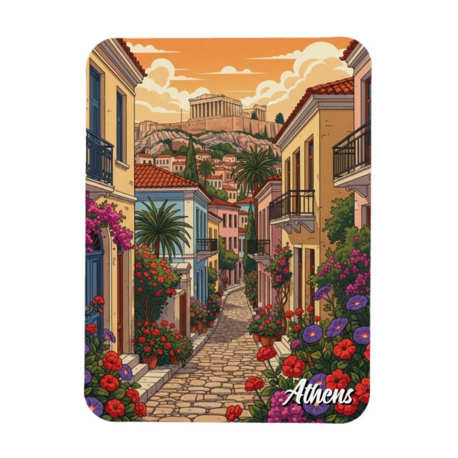 Íman Atenas Plaka Grécia Viagem (Vertical)