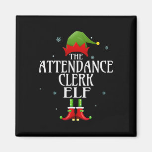 Íman Atendimento Clerk Elf Xmas Correspondente Grupo Fa