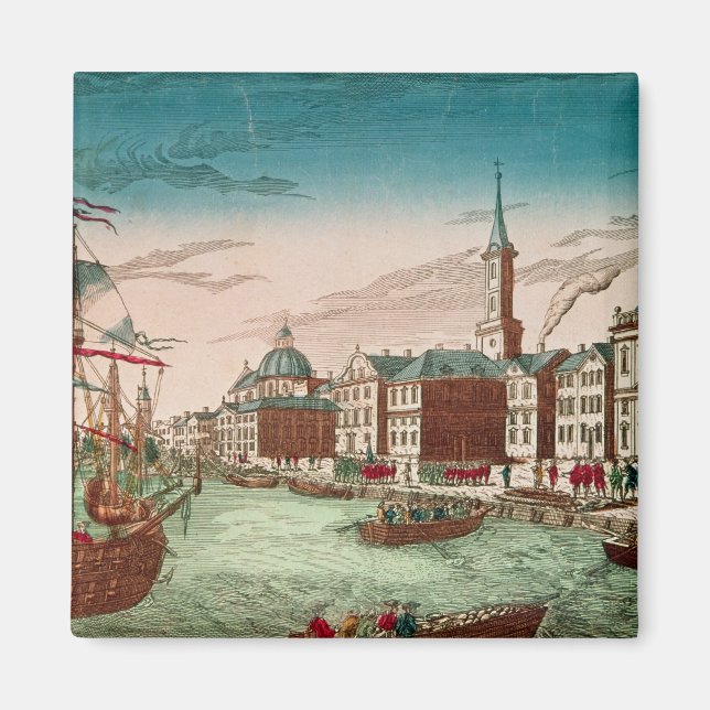 Íman Aterrissagem de tropas inglesas em Nova York (Frente)