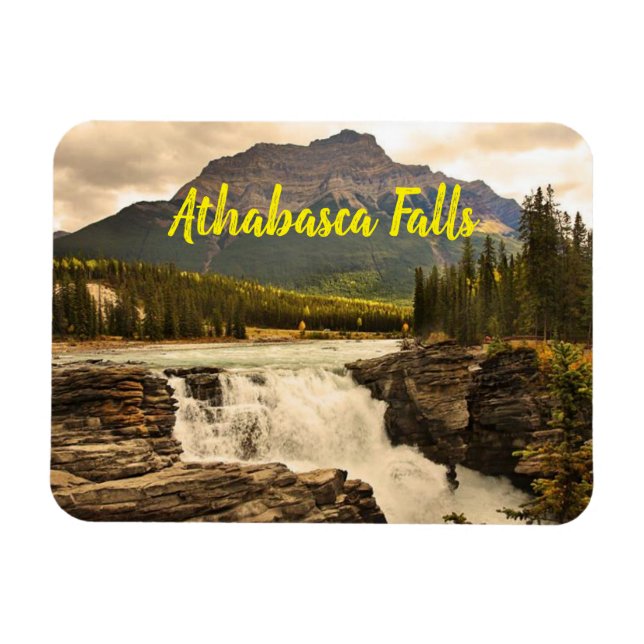 Íman Athabasca Falls Canadá estilizado (Horizontal)