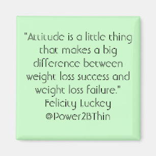 Íman Atitude da perda de peso