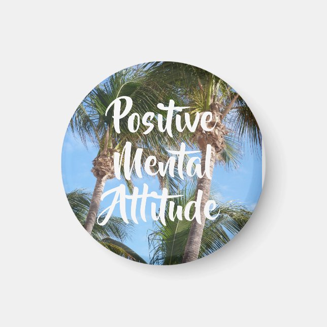 Íman Atitude Mental Positiva da Praia da Cotação Inspir (Frente)