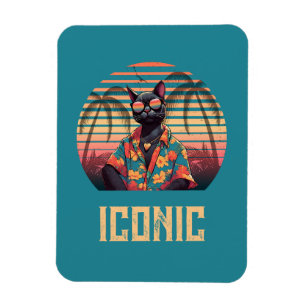 Íman Atitude tropical de gato do eterno