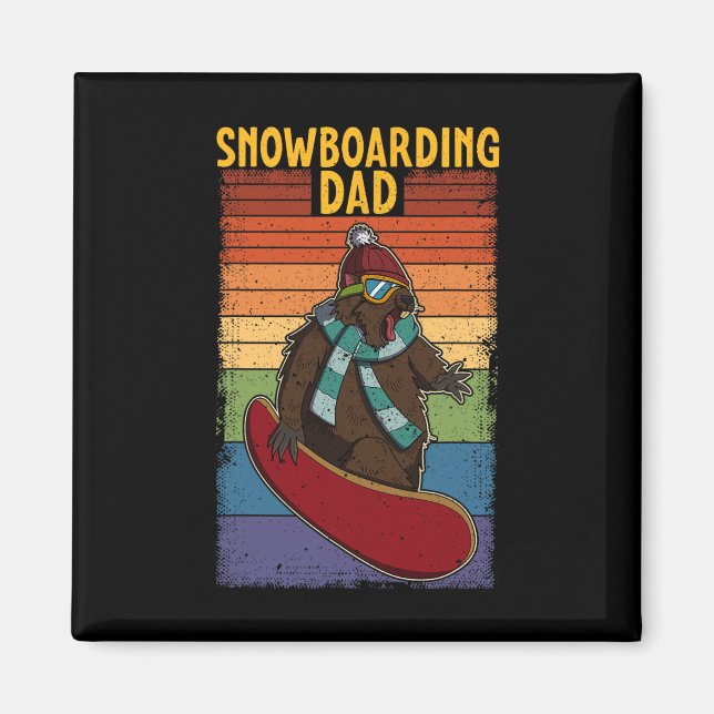 Íman Atividade Competitiva do Snowboard Skiing Snowboar (Frente)