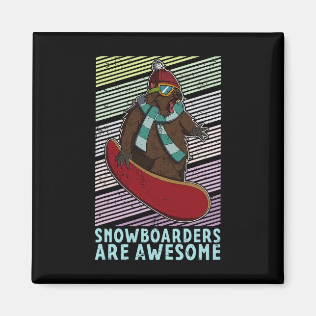 Íman Atividade Competitiva do Snowboard Skiing Snowboar (Frente)