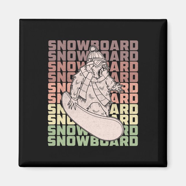 Íman Atividade Competitiva do Snowboard Skiing Snowboar (Frente)