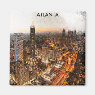 Íman Atlanta Georgia Skyline Panorama View