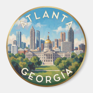 Íman Atlanta Geórgia Skyline Viagem