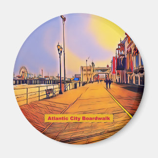 Íman Atlantic City Boardwalk Pop Art