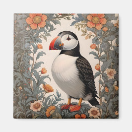 Íman Atlantic Puffin William Morris Inspirou Floral