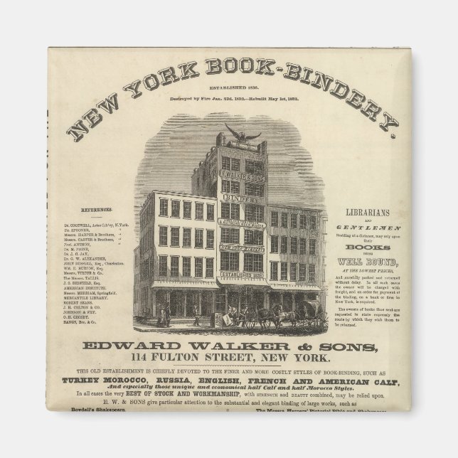 Íman Atlas Americano de Frontispiece Colton (Frente)