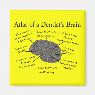 Íman Atlas do cérebro de um dentista