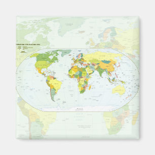 Íman Atlas do Mundo do Mapa