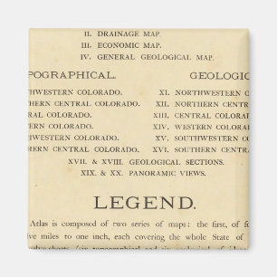 Íman Atlas geológico e geográfico do Colorado