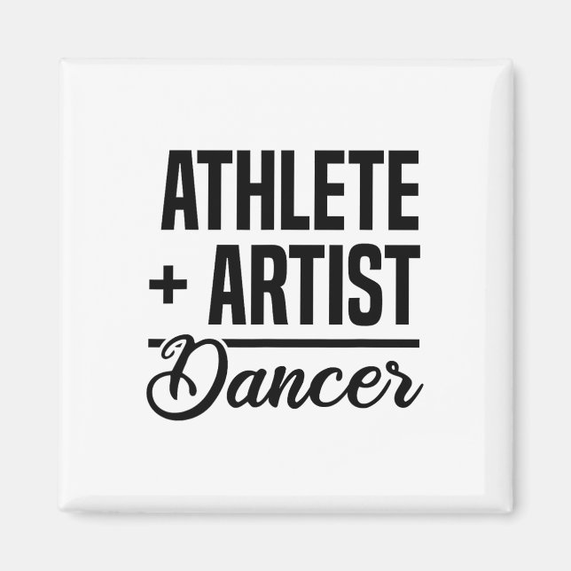 Íman Atleta + Artista = Dançando Balé Dancer Ballerina (Frente)