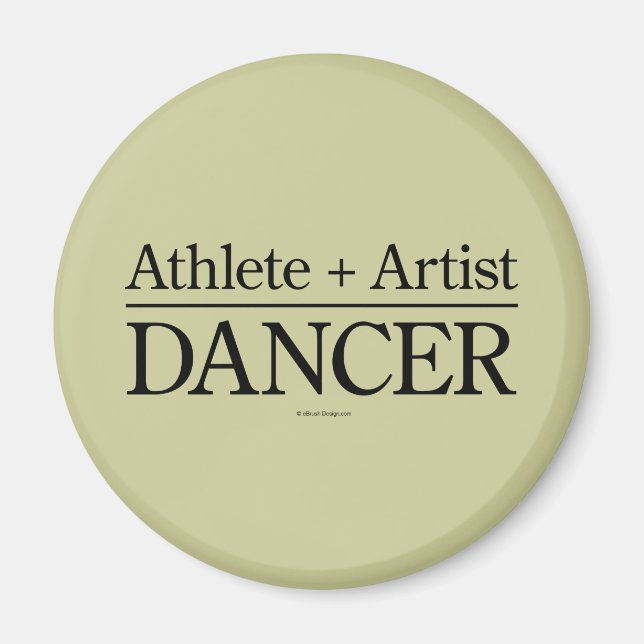 Íman Atleta + Artista = Dançarino (Frente)