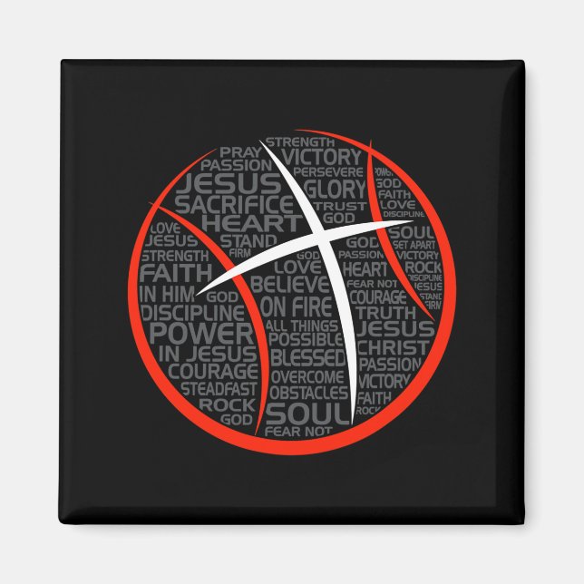 Íman Atleta Cristão de Basquetebol Jesus (Frente)