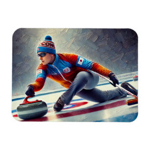Íman Atleta Esportivo Curling