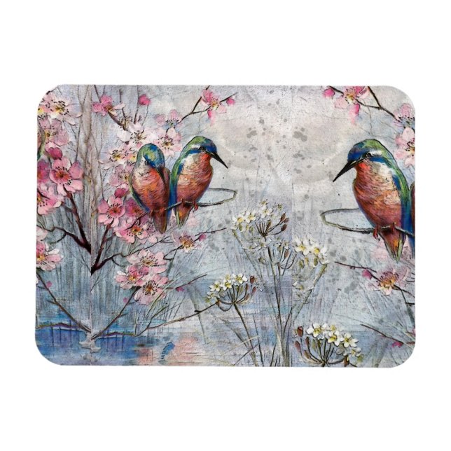 Íman Atletas e Flores bonito Pintados (Horizontal)