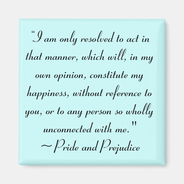 Íman Ato de forma a constituir a felicidade Jane Austen (Frente)