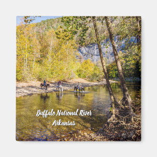 Íman Atravessando O Mó Da Praça Do Rio Buffalo