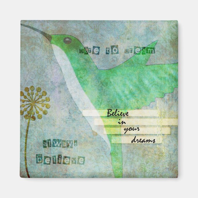 Íman Atreva-se a Sonhar Hummingbird (Frente)