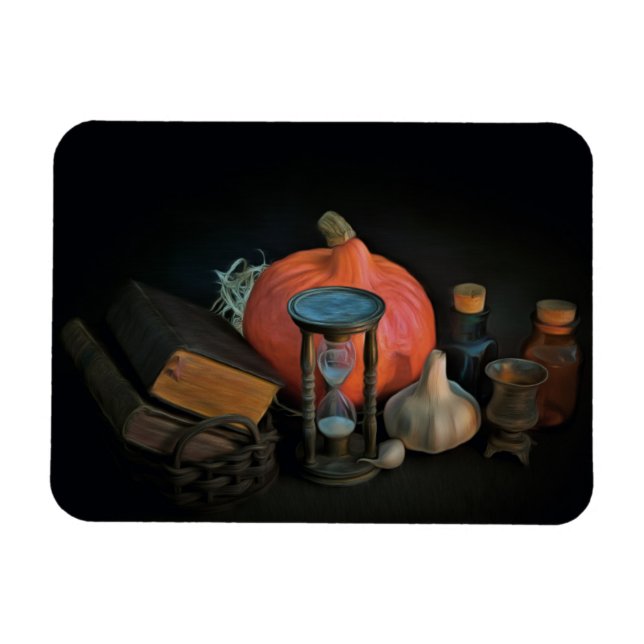 Íman Atributos de Halloween de bruxa (Horizontal)