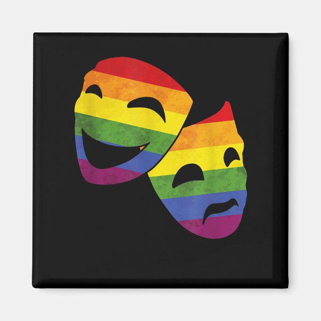 Íman Atriz de Ator da Fila LGBT LGBT Arco-Íris Teatral (Frente)