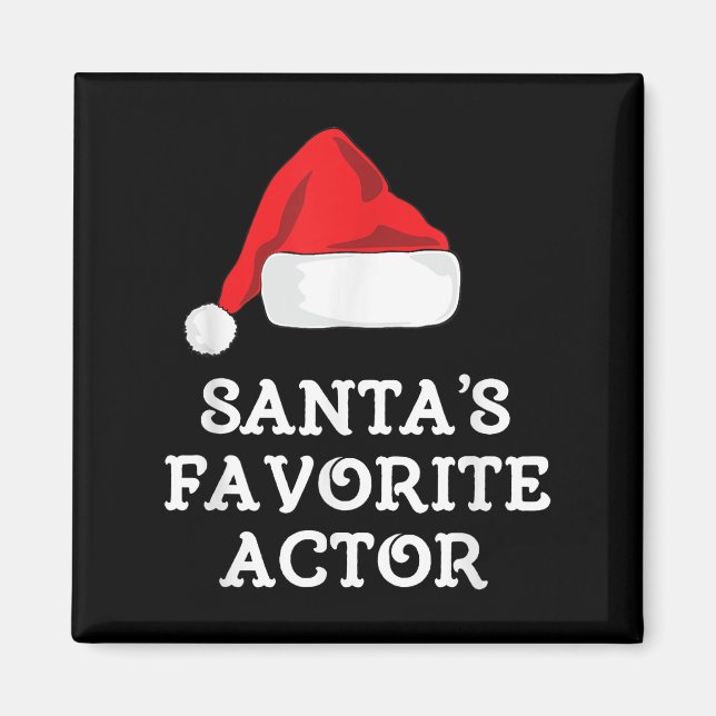 Íman Atriz de Natal do Ator Favorito Santas (Frente)