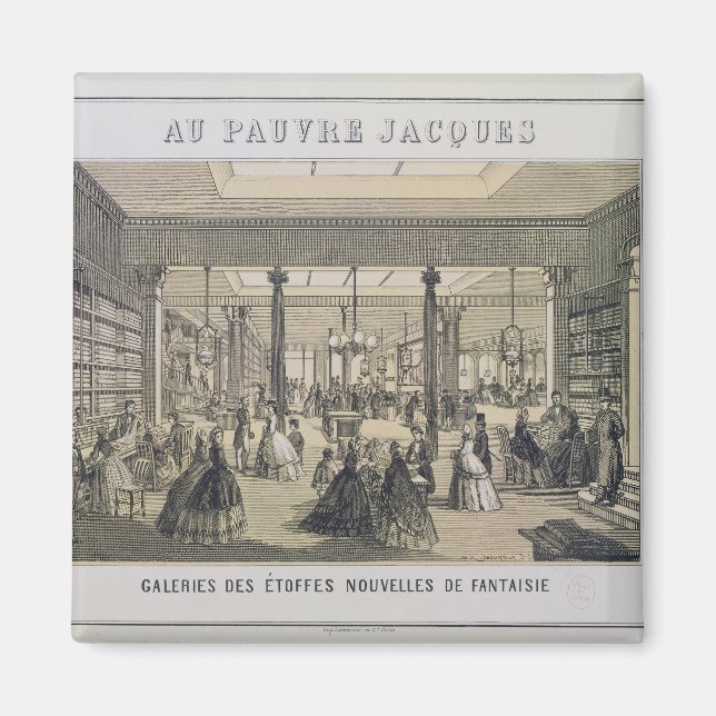 Íman Au Pauvre Jacques: O Departamento de Tecidos (Frente)