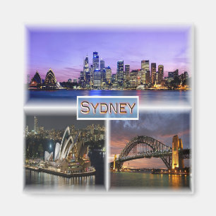 Íman AU Sydney by Night - Opera House - ponte de alto p