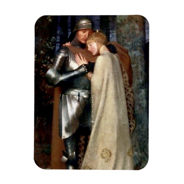 Íman Aucassin e Nicolette Medieval Painting, de Marian (Vertical)