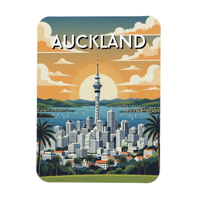 Íman Auckland New Zealand Postcard (Vertical)