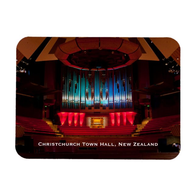 Íman auditório e órgão da Christchurch Town Hall (Horizontal)