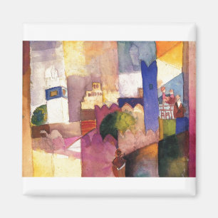 Íman August Macke - aguarela 1914 de Kairouan (iii)