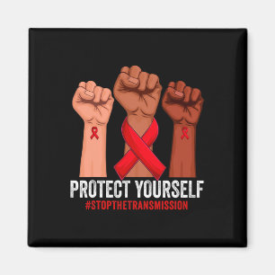 Íman Aumentar a Mão Proteja-se da Consciência HIVAIDS