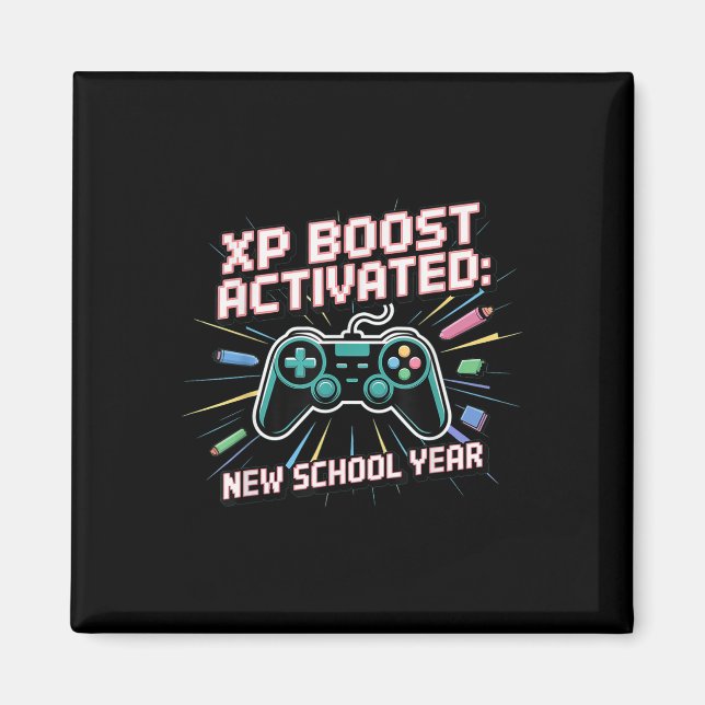 Íman Aumento de Xp, Novo Ano Escolar, Volta às Aulas, G (Frente)
