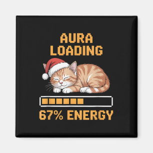 Íman Aura de Gato Carregando 67 Por Cento de Energia En